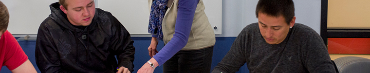 students working during a classroom session