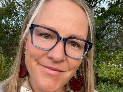 woman smiling