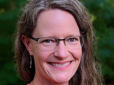 woman smiling