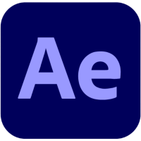 purple Ae on dark blue background