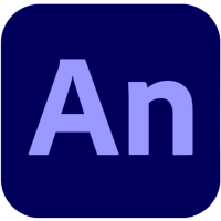 purple An on dark blue background