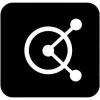 white circles on black background