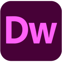 Pink Dw on purple background