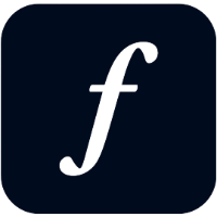 white f on black background
