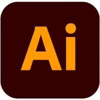 Orange Ai on brown background
