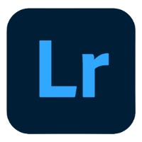 Light blue Lr on dark blue background