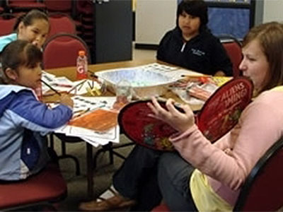 Reading to kids at Astronauts and aliens