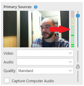 Panopto primary sources window